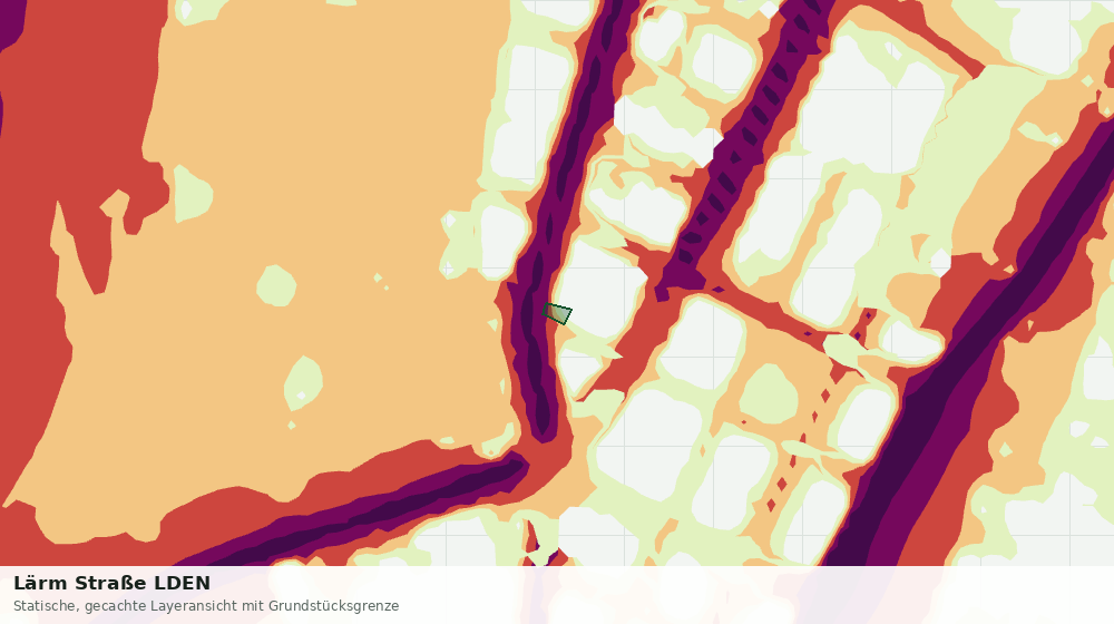 Statische Kartenansicht: Lärm Straße LDEN