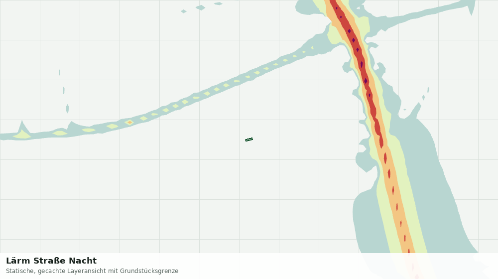 Statische Kartenansicht: Lärm Straße Nacht