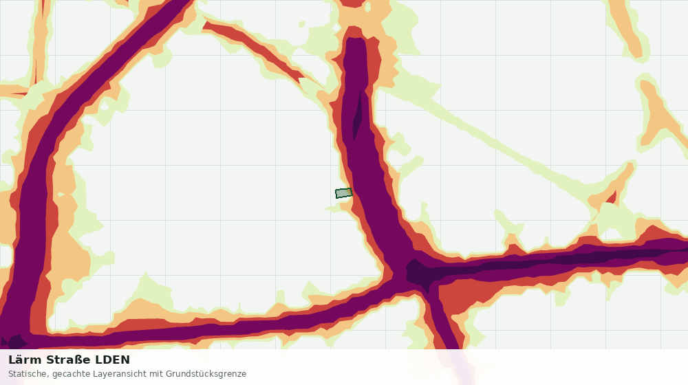 Statische Kartenansicht: Lärm Straße LDEN