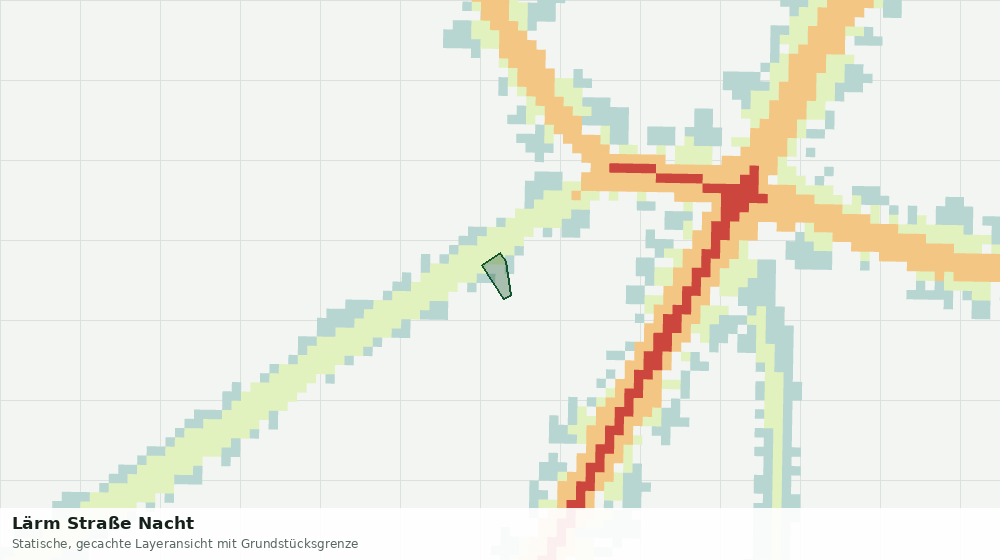 Statische Kartenansicht: Lärm Straße Nacht