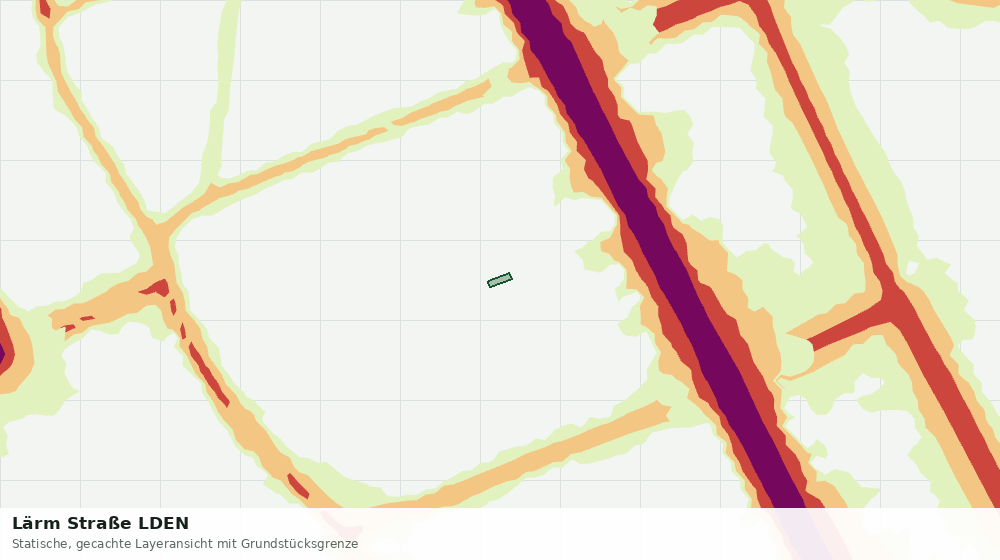 Statische Kartenansicht: Lärm Straße LDEN