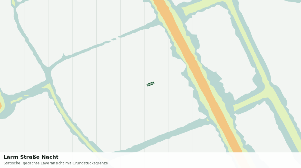 Statische Kartenansicht: Lärm Straße Nacht
