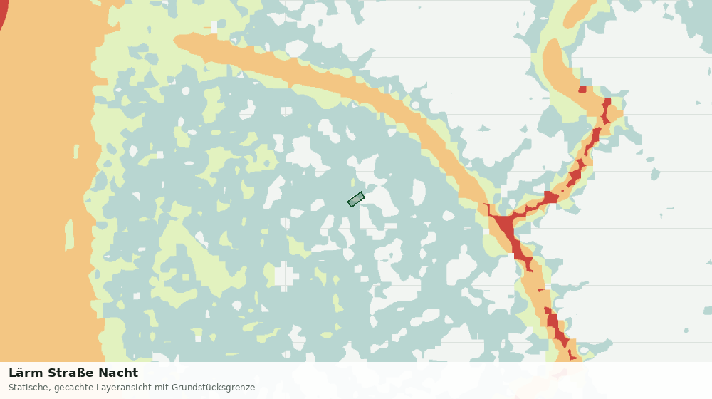 Statische Kartenansicht: Lärm Straße Nacht