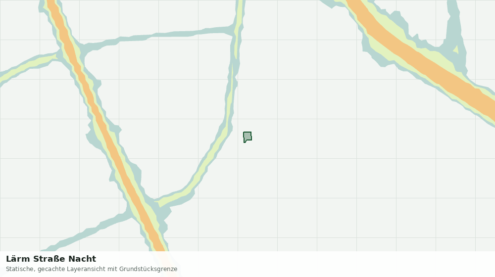 Statische Kartenansicht: Lärm Straße Nacht