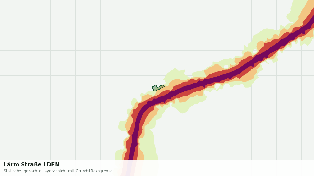Statische Kartenansicht: Lärm Straße LDEN