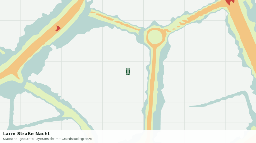Statische Kartenansicht: Lärm Straße Nacht