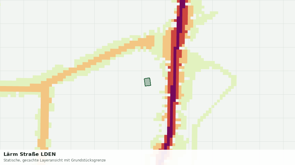 Statische Kartenansicht: Lärm Straße LDEN