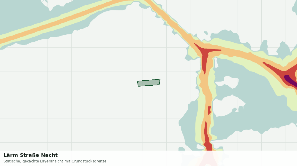Statische Kartenansicht: Lärm Straße Nacht