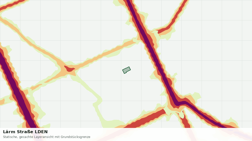 Statische Kartenansicht: Lärm Straße LDEN