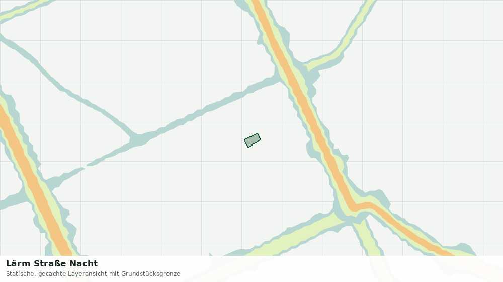 Statische Kartenansicht: Lärm Straße Nacht