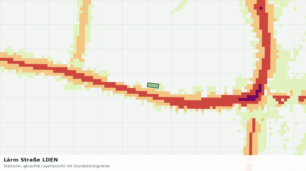 Statische Kartenansicht: Lärm Straße LDEN