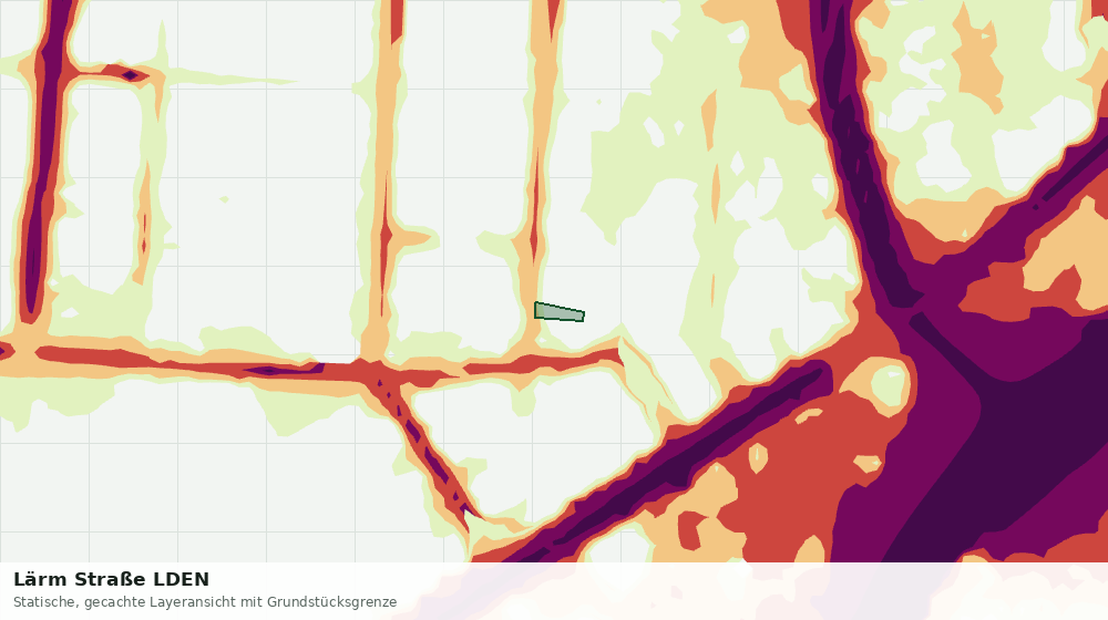 Statische Kartenansicht: Lärm Straße LDEN
