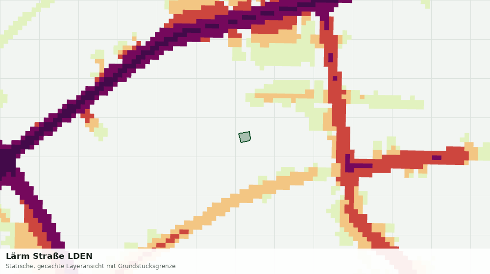Statische Kartenansicht: Lärm Straße LDEN