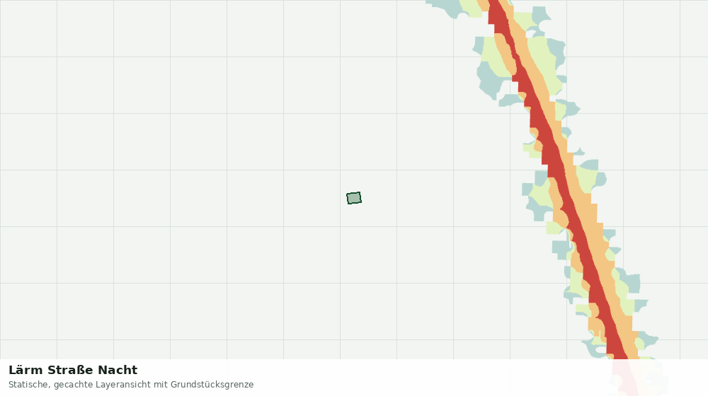 Statische Kartenansicht: Lärm Straße Nacht