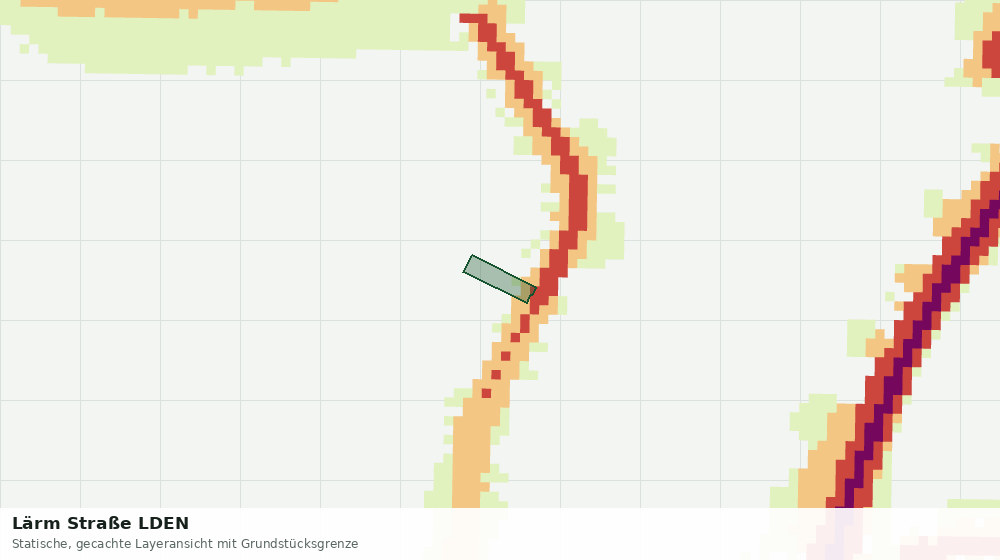 Statische Kartenansicht: Lärm Straße LDEN