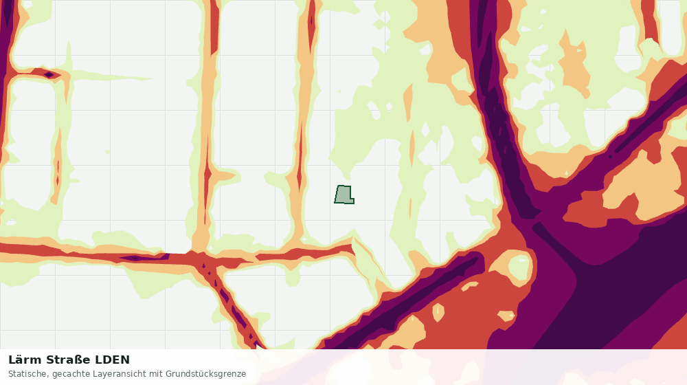 Statische Kartenansicht: Lärm Straße LDEN