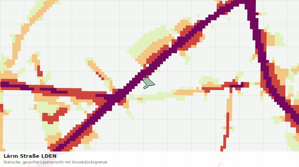 Statische Kartenansicht: Lärm Straße LDEN