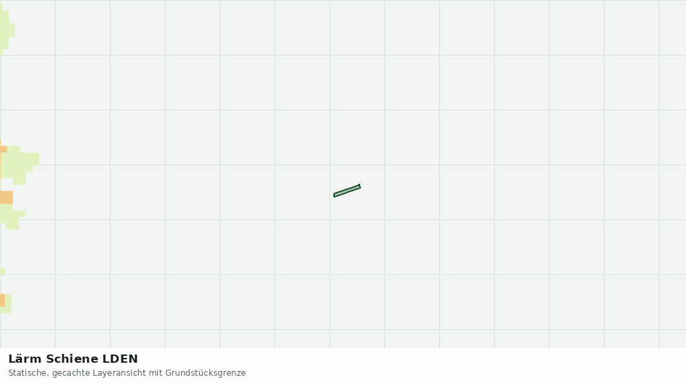 Statische Kartenansicht: Lärm Schiene LDEN