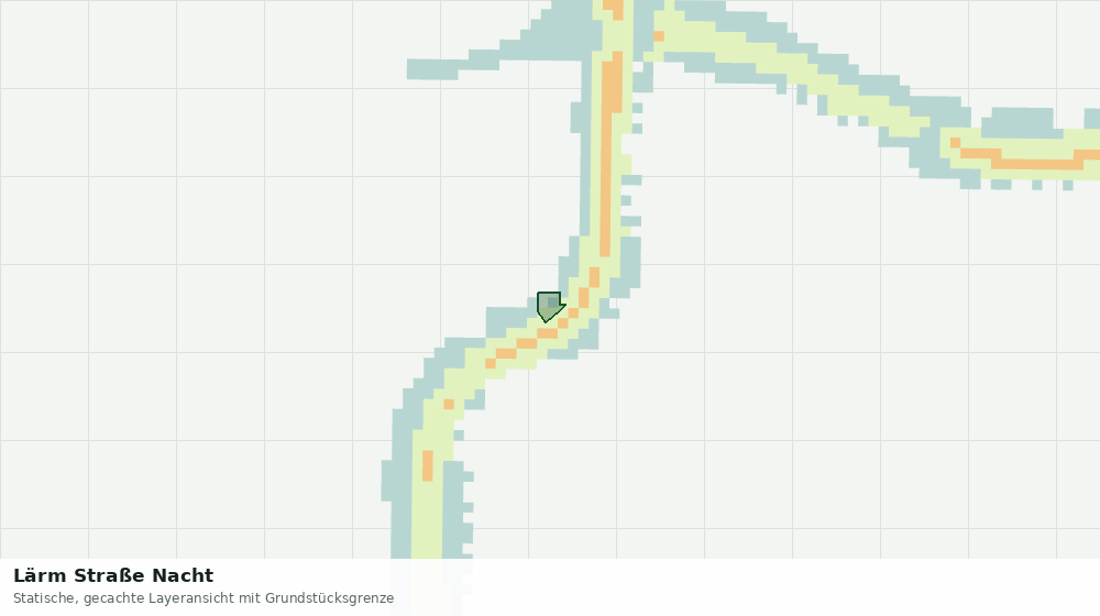 Statische Kartenansicht: Lärm Straße Nacht