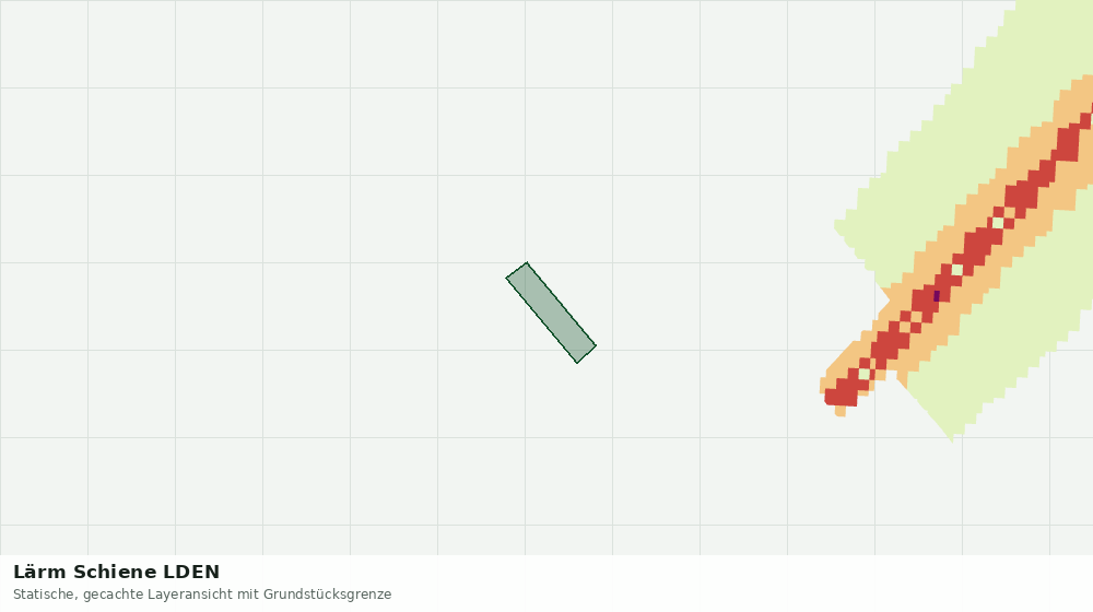 Statische Kartenansicht: Lärm Schiene LDEN
