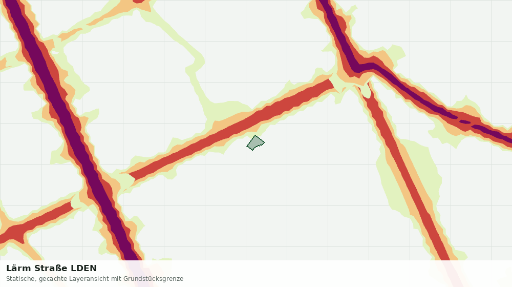 Statische Kartenansicht: Lärm Straße LDEN
