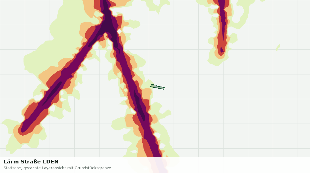 Statische Kartenansicht: Lärm Straße LDEN