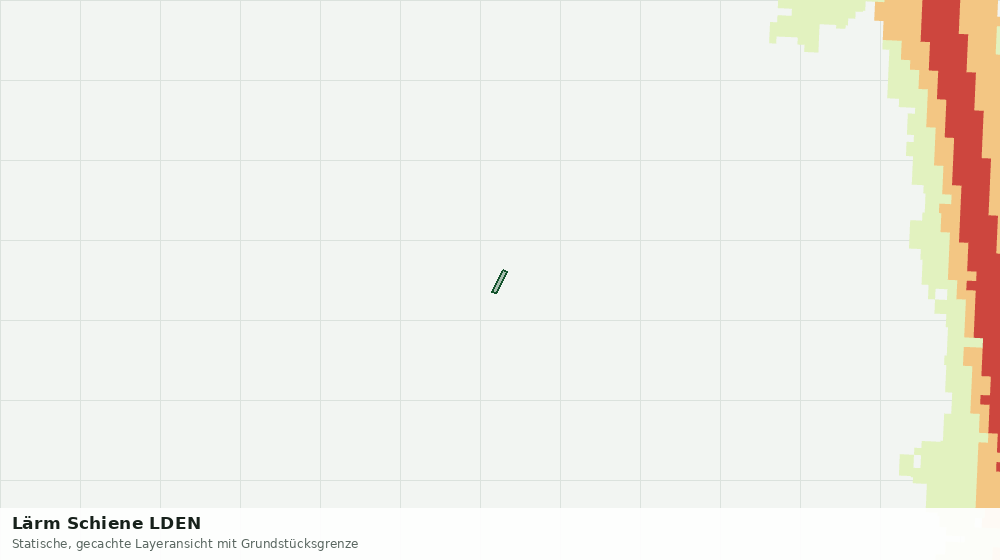 Statische Kartenansicht: Lärm Schiene LDEN