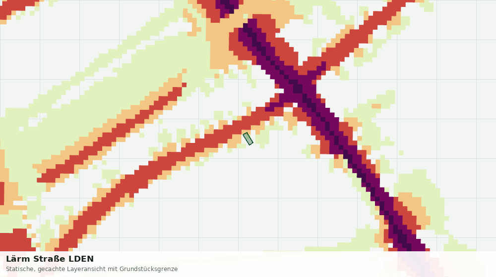 Statische Kartenansicht: Lärm Straße LDEN
