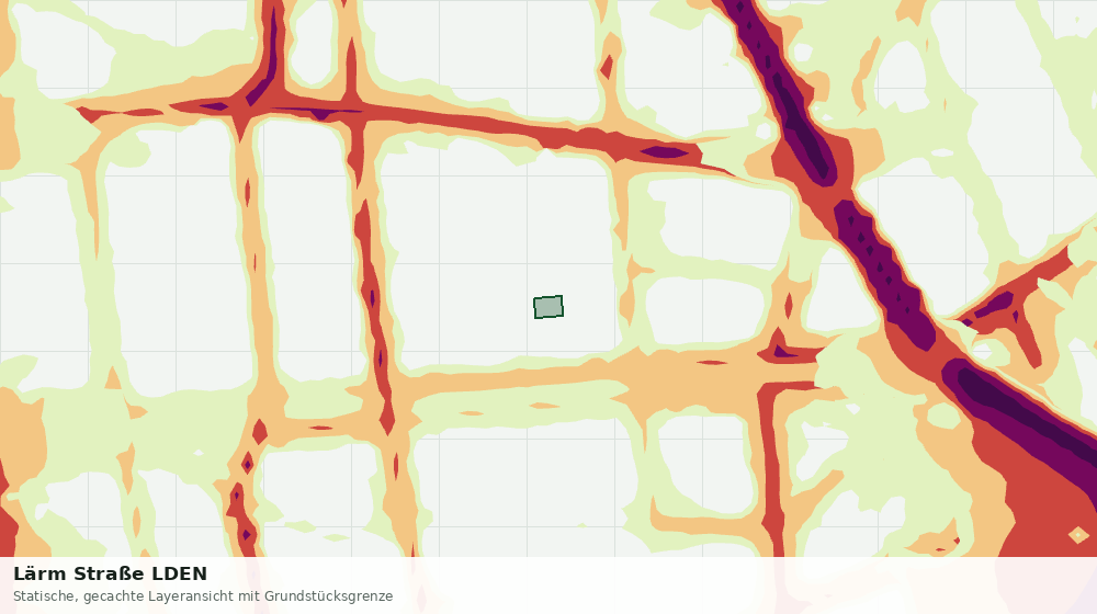Statische Kartenansicht: Lärm Straße LDEN