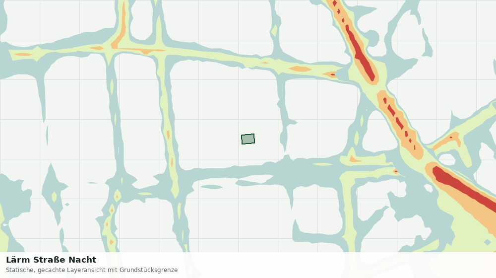 Statische Kartenansicht: Lärm Straße Nacht