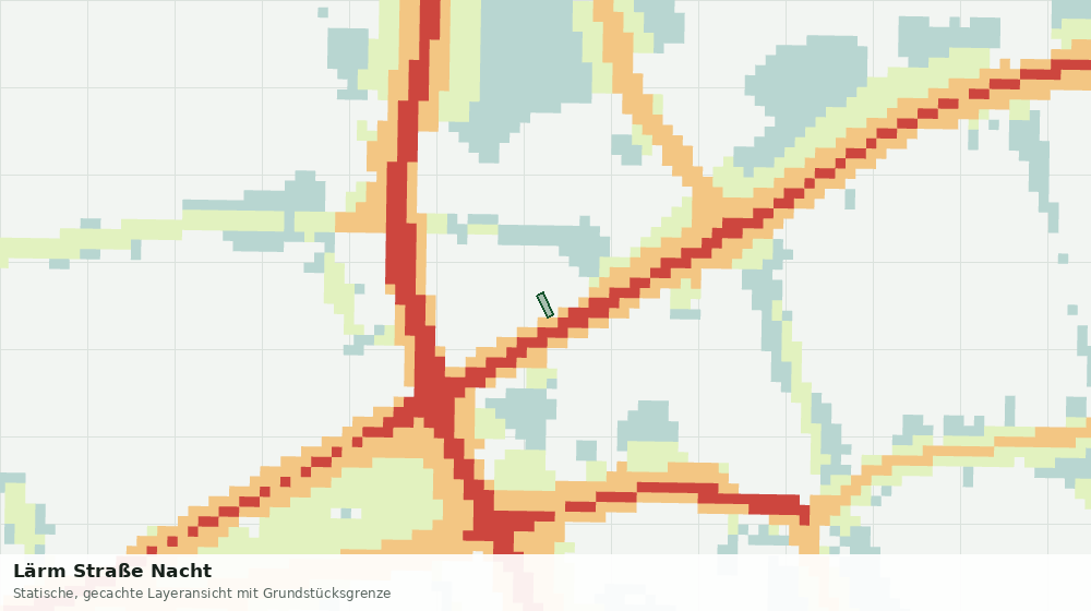 Statische Kartenansicht: Lärm Straße Nacht