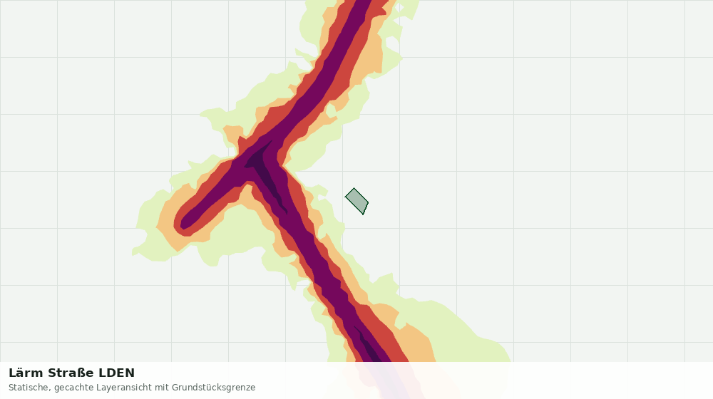 Statische Kartenansicht: Lärm Straße LDEN
