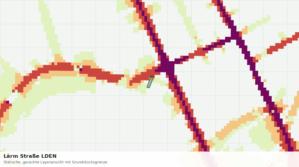 Statische Kartenansicht: Lärm Straße LDEN