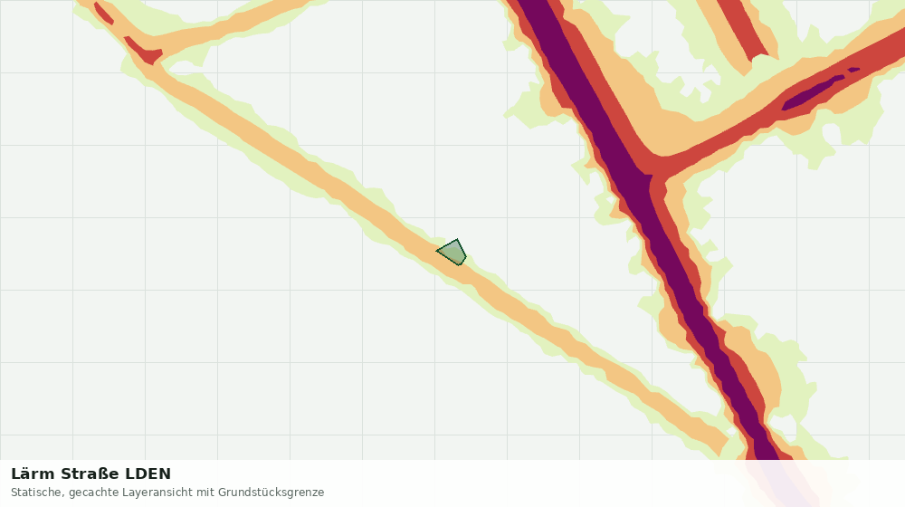 Statische Kartenansicht: Lärm Straße LDEN