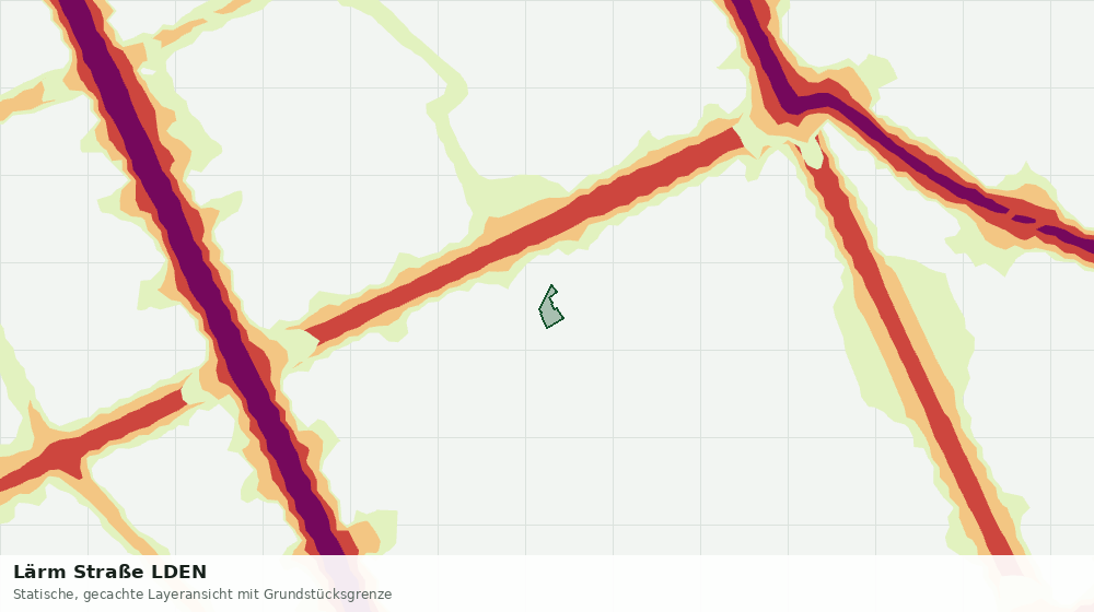 Statische Kartenansicht: Lärm Straße LDEN