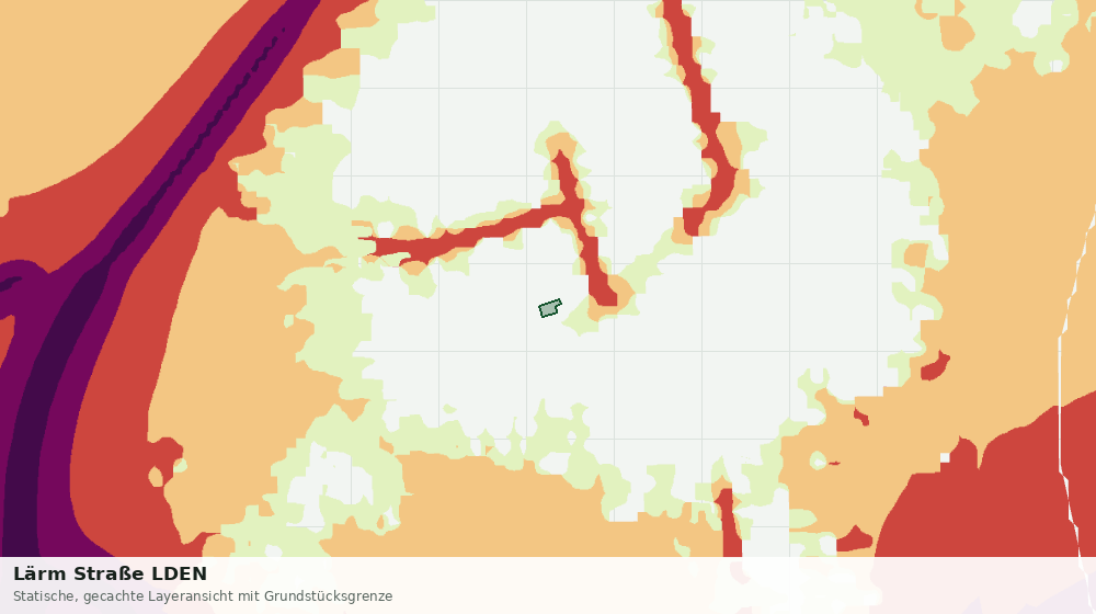Statische Kartenansicht: Lärm Straße LDEN