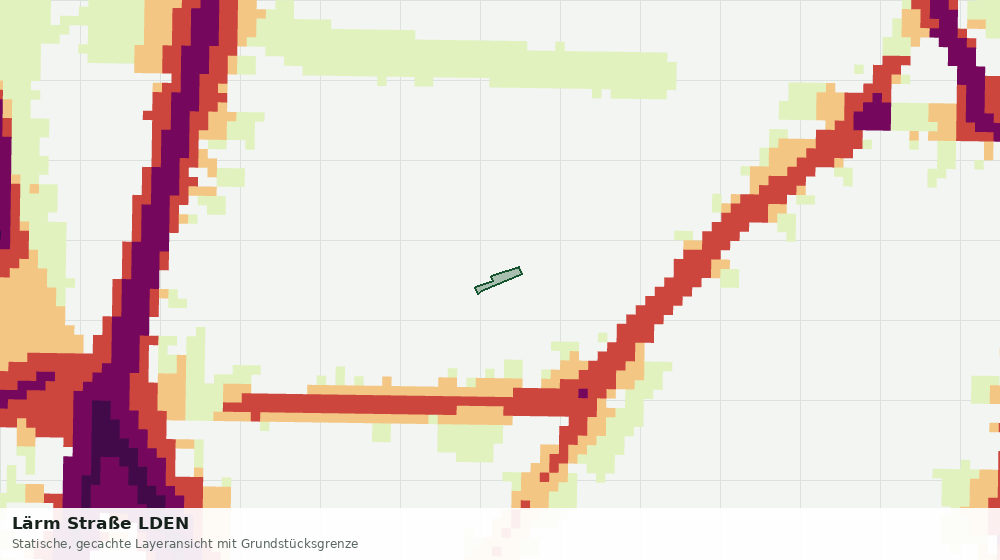 Statische Kartenansicht: Lärm Straße LDEN