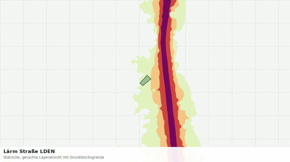 Statische Kartenansicht: Lärm Straße LDEN