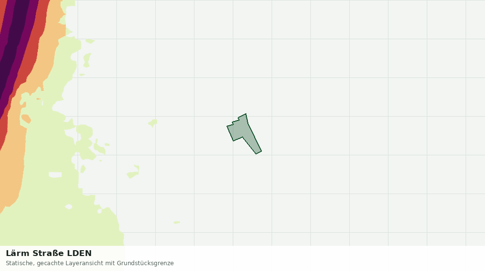 Statische Kartenansicht: Lärm Straße LDEN