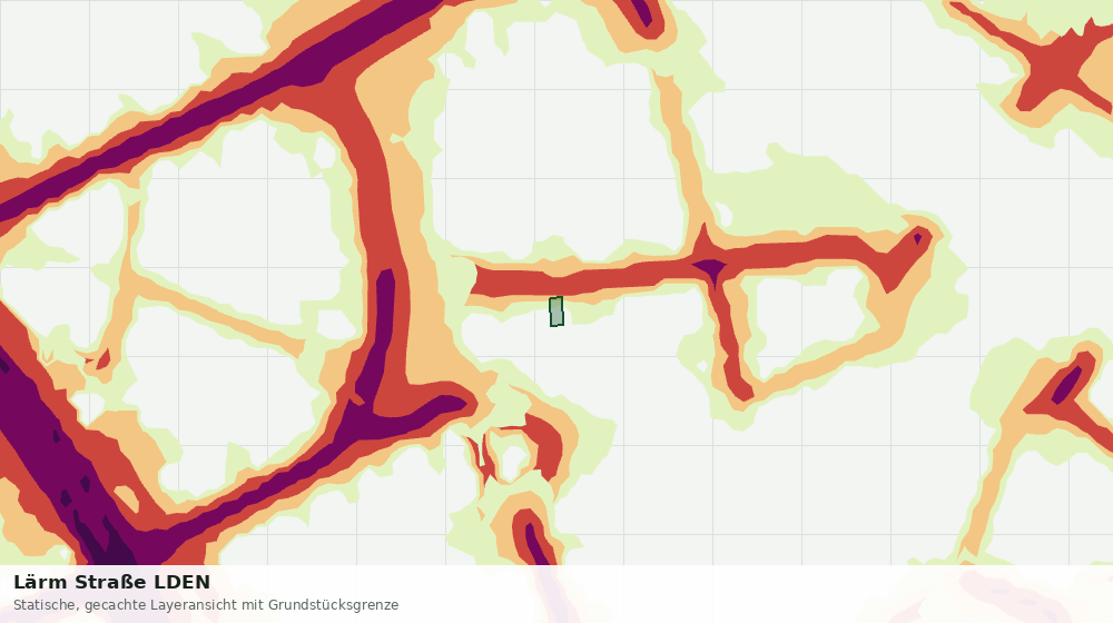 Statische Kartenansicht: Lärm Straße LDEN