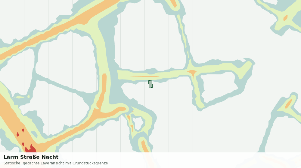 Statische Kartenansicht: Lärm Straße Nacht