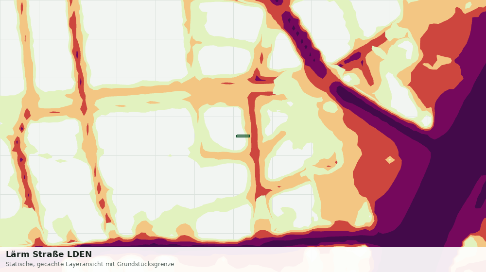 Statische Kartenansicht: Lärm Straße LDEN