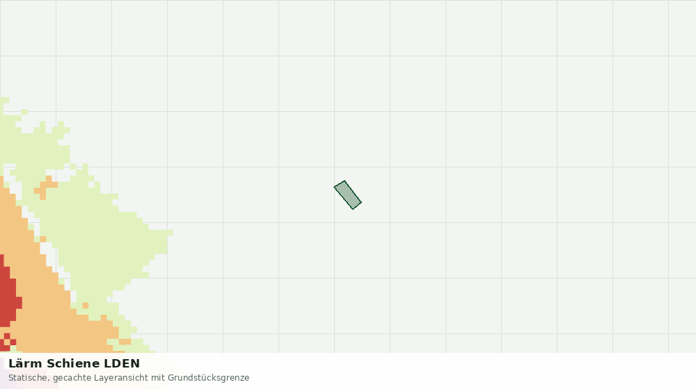 Statische Kartenansicht: Lärm Schiene LDEN