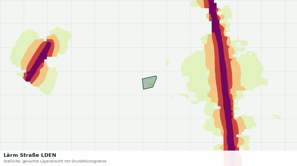 Statische Kartenansicht: Lärm Straße LDEN