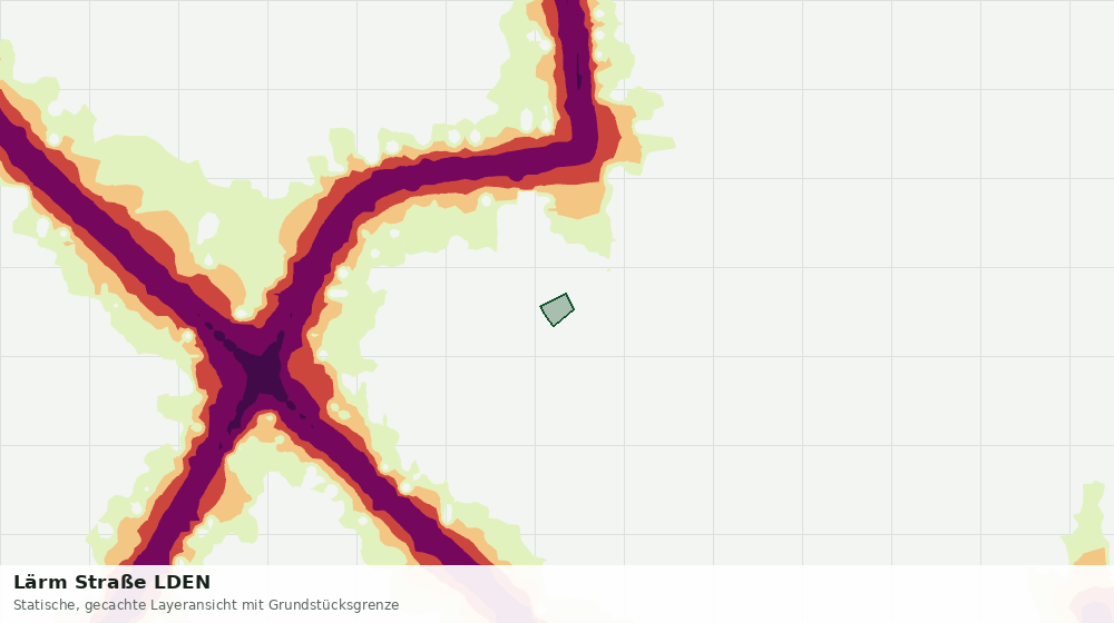 Statische Kartenansicht: Lärm Straße LDEN