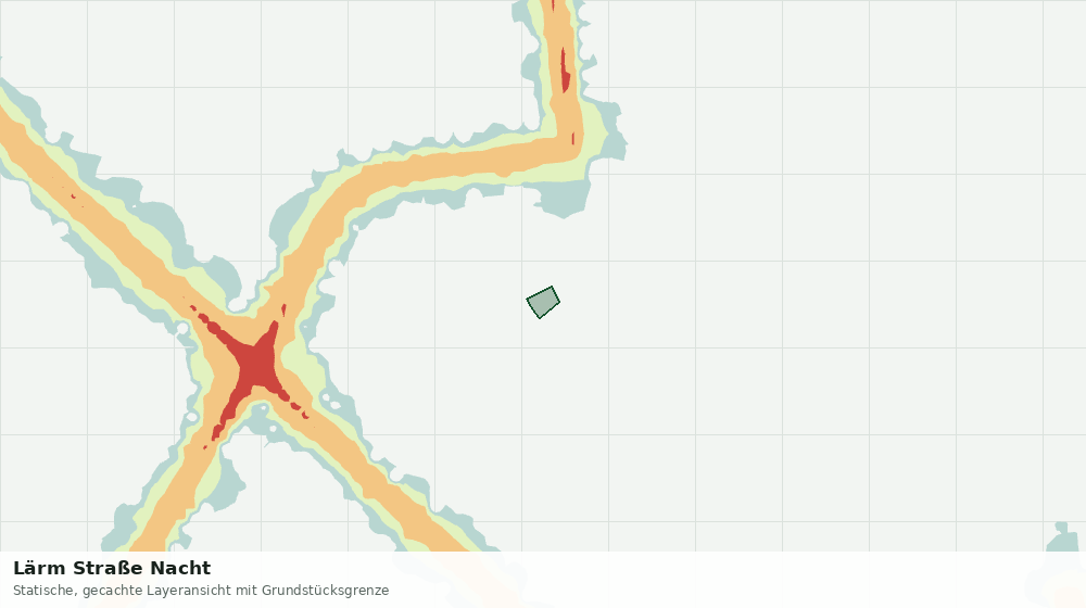 Statische Kartenansicht: Lärm Straße Nacht