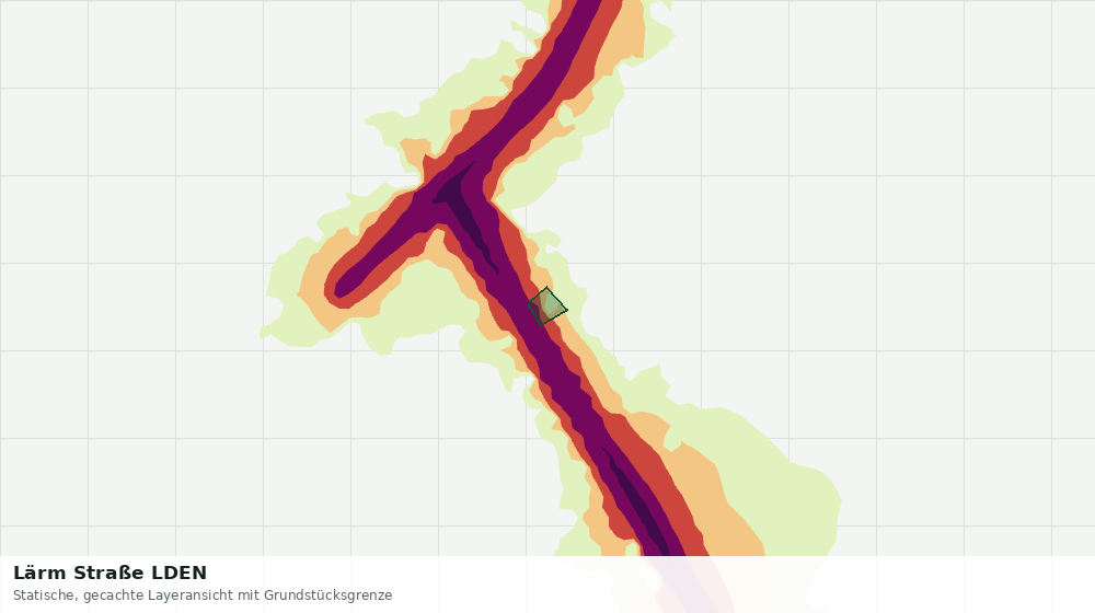 Statische Kartenansicht: Lärm Straße LDEN