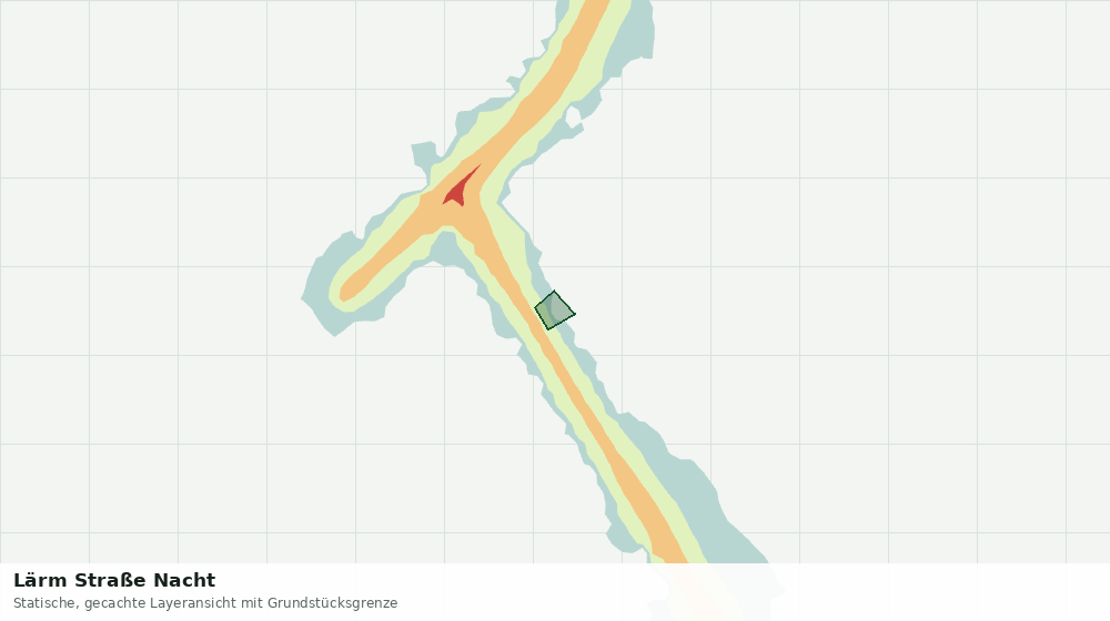 Statische Kartenansicht: Lärm Straße Nacht