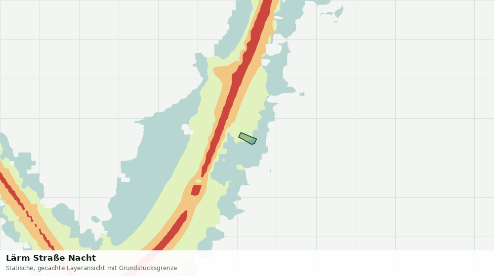 Statische Kartenansicht: Lärm Straße Nacht
