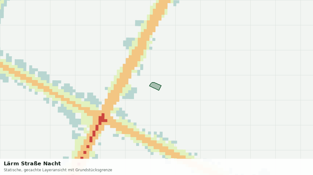 Statische Kartenansicht: Lärm Straße Nacht